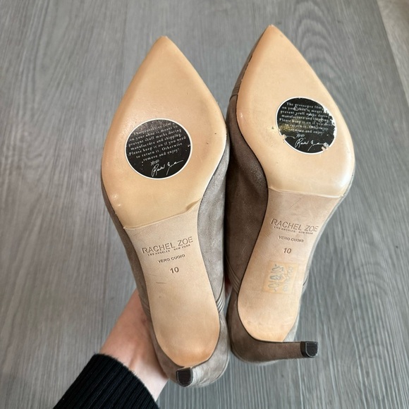 Rachel Zoe Beige Lianne Suede Stiletto Pointed Mules 10 - Picture 8 of 8